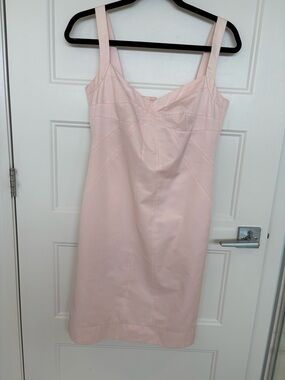Women's Sleeveless Midi Dress in Light Pink